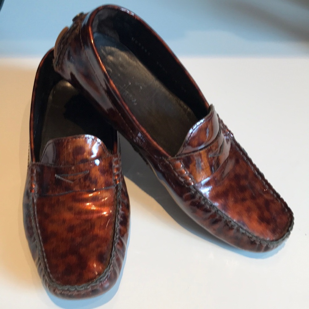 Cole Haan women’s brown patent leather penny loafers size 6.5 AA